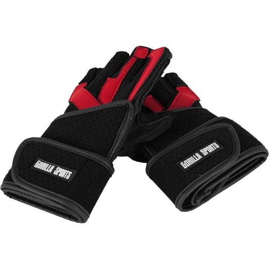 Training Gloves with Wrist Support Black/Red