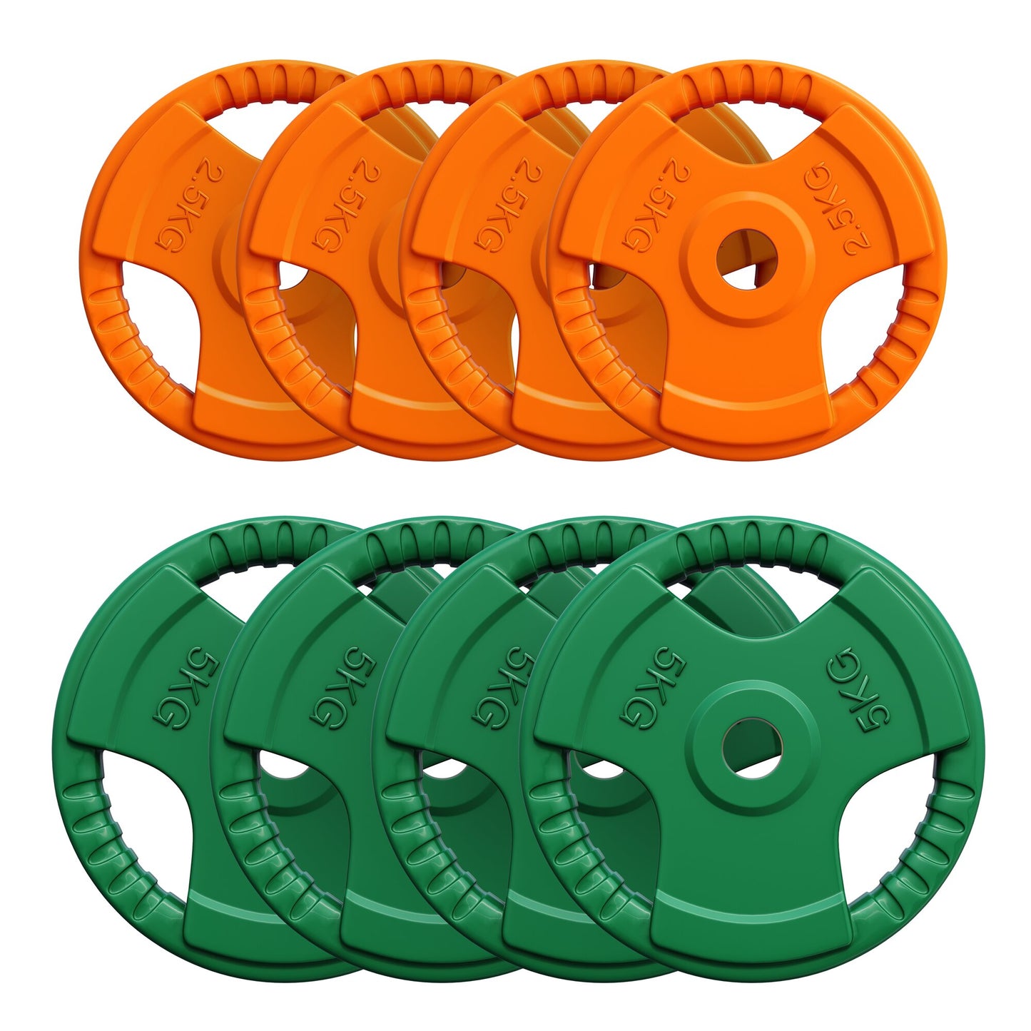 Rubber Tri-Grip Weight Plate 30/31 mm