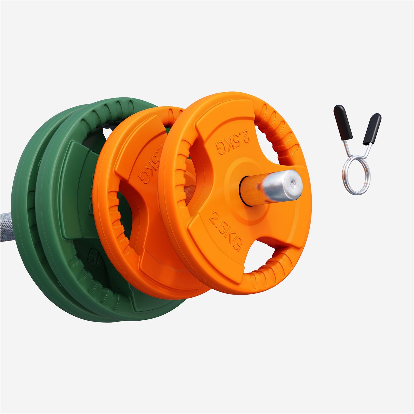 Rubber Tri-Grip Weight Plate 30/31 mm