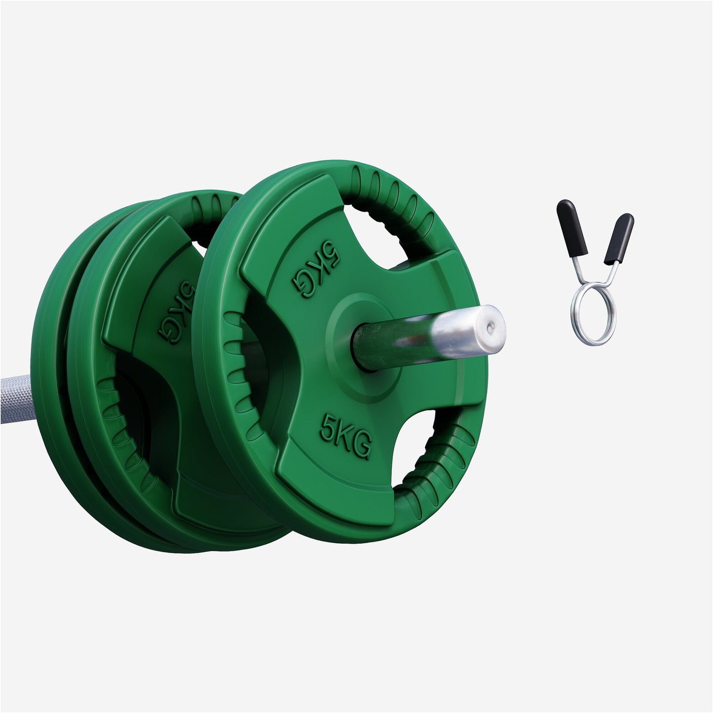 Rubber Tri-Grip Weight Plate 30/31 mm