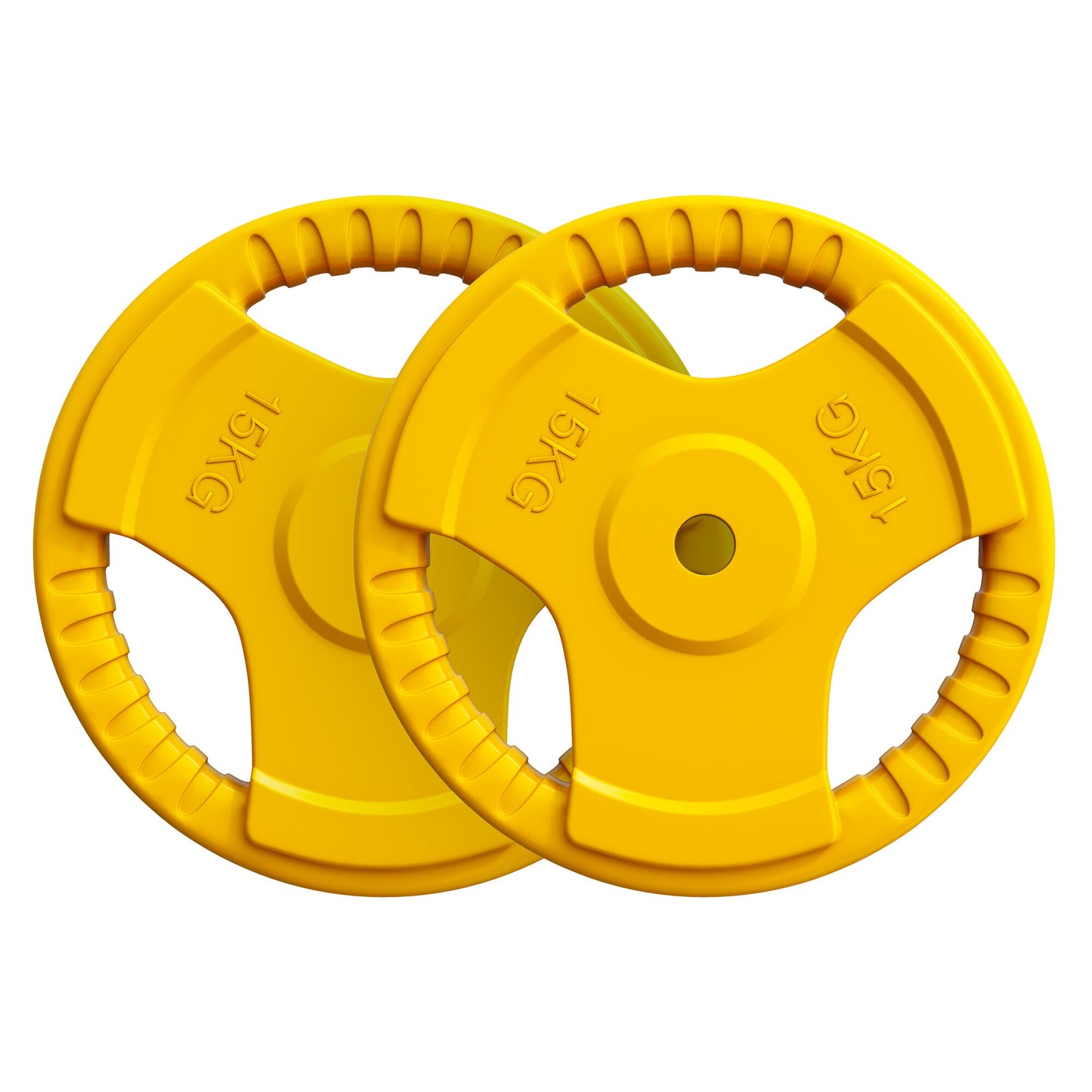 Rubber Tri-Grip Weight Plate 30/31 mm