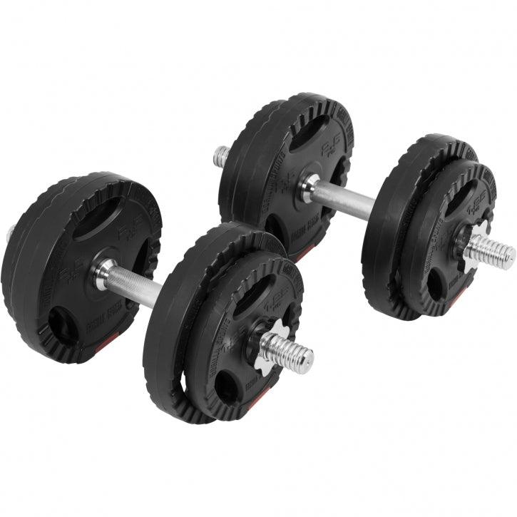 Plastic Tri-Grip Dumbbell Set 20 kg