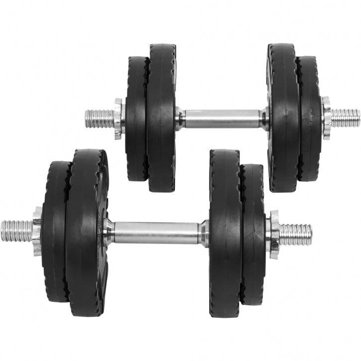 Plastic Tri-Grip Dumbbell Set 20 kg