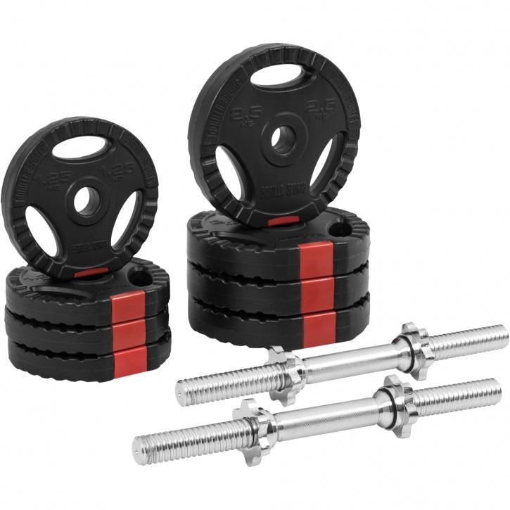 Plastic Tri-Grip Dumbbell Set 20 kg