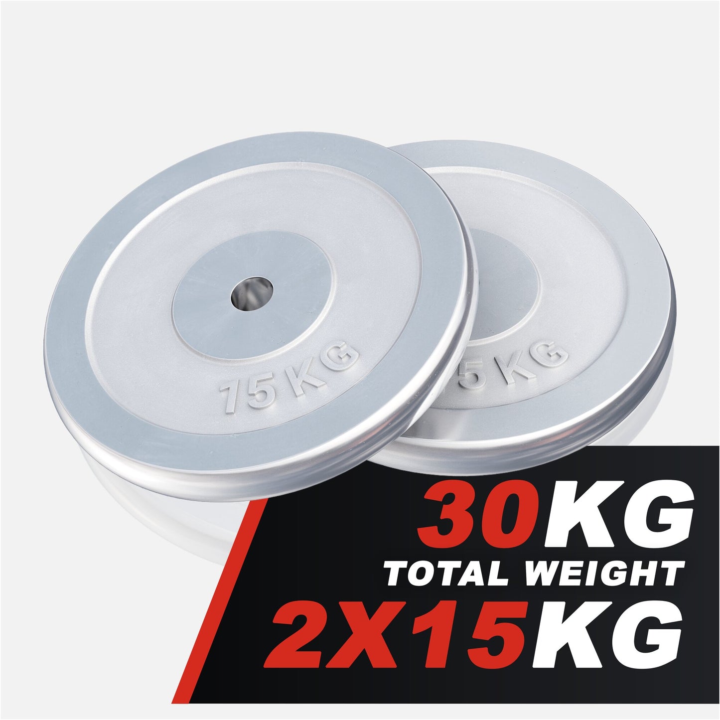 Chrome Cast Iron Weight Plate (30/31 mm)