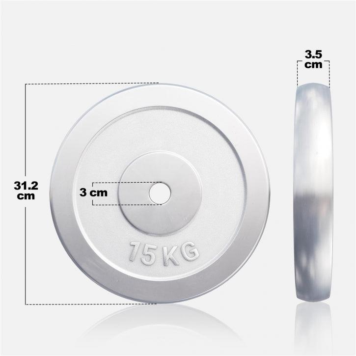Chrome Cast Iron Weight Plate (30/31 mm)
