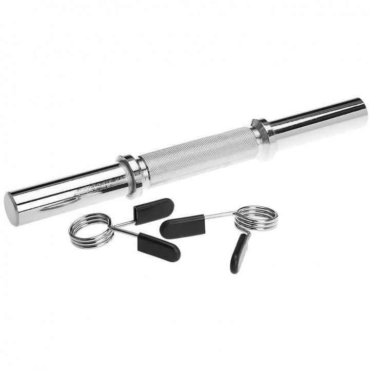 Weight Bar Set with Barbell, EZ Curl Bar, and Dumbbells