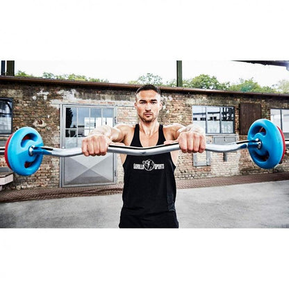 Weight Bar Set with Barbell, EZ Curl Bar, and Dumbbells