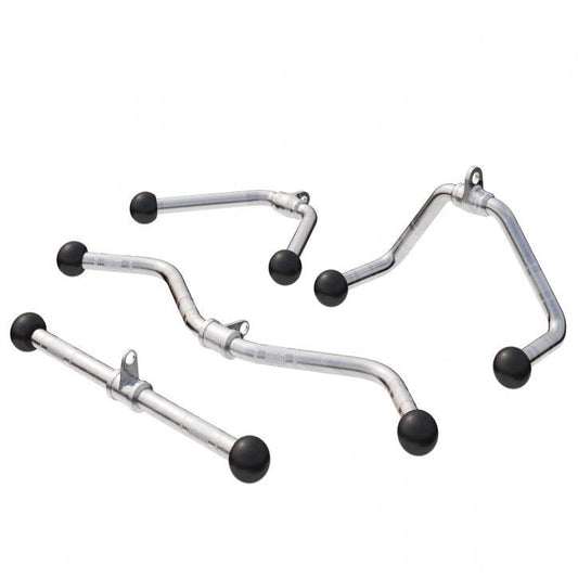 Cable Attachment Set with Triceps, SZ Curl, and Rowing Handles