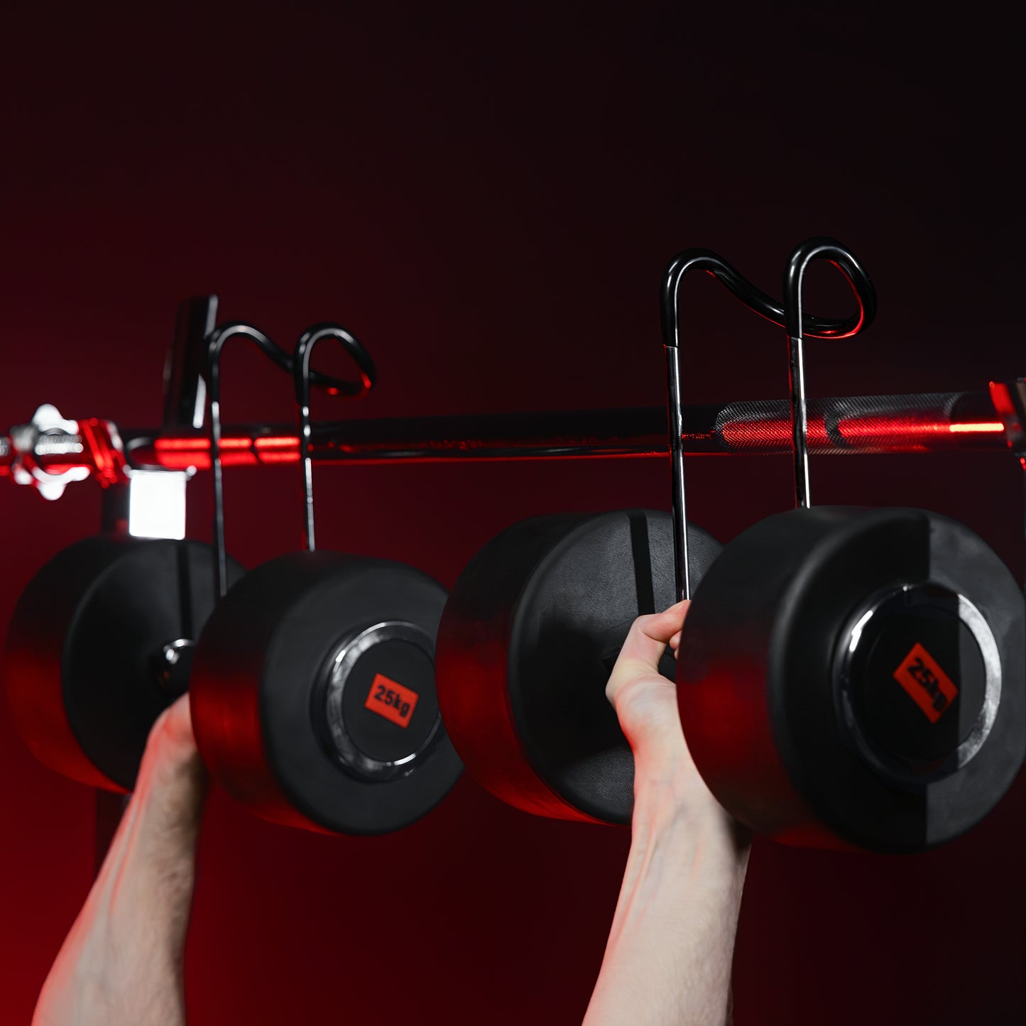 Dumbbell Power Hooks Chrome