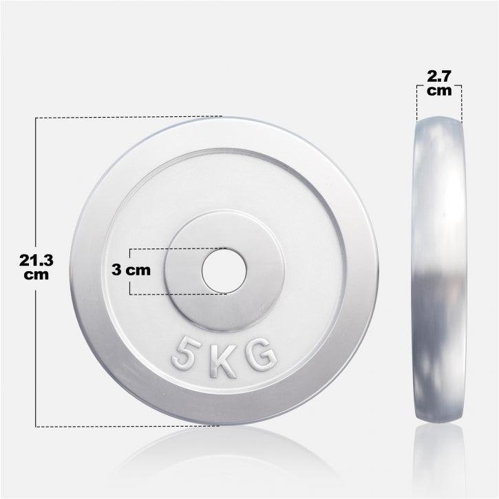 Chrome Cast Iron Weight Plate (30/31 mm)