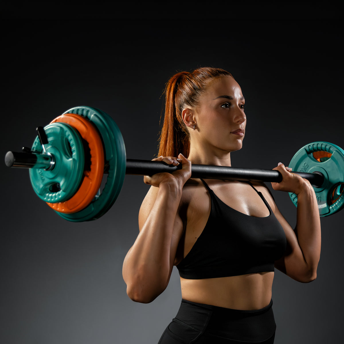 Barbell Bar 130 cm Black/Chrome
