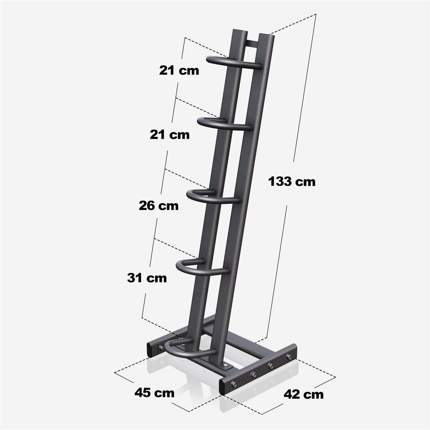 Medicine Ball Rack Black