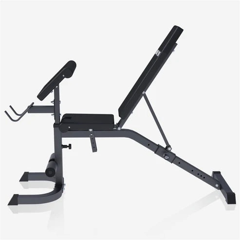 Adjustable Preacher Curl Bench - White/Black