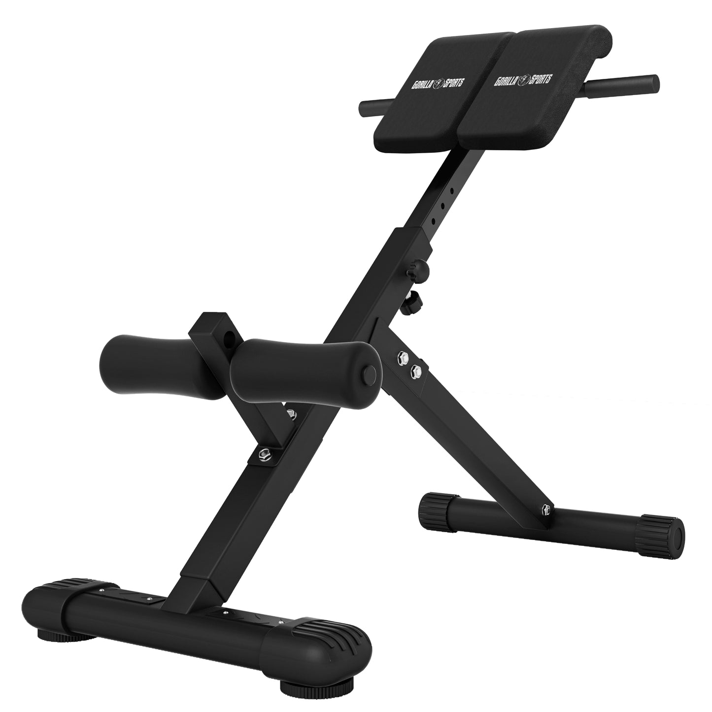 Foldable Hyperextension Bench Black/White
