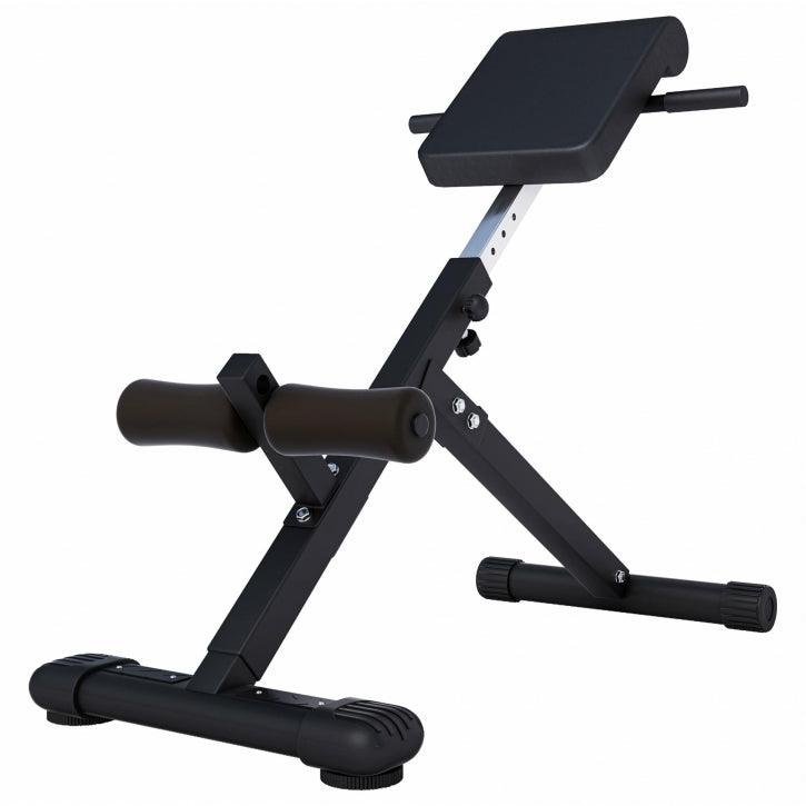 Foldable Hyperextension Bench Black/White