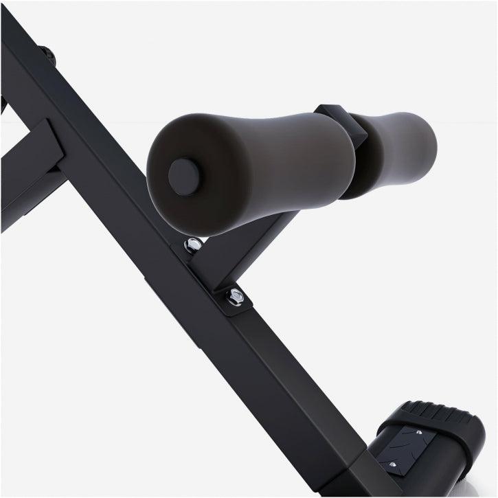 Foldable Hyperextension Bench Black/White