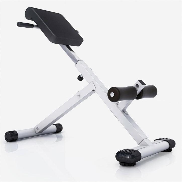 Foldable Hyperextension Bench Black/White