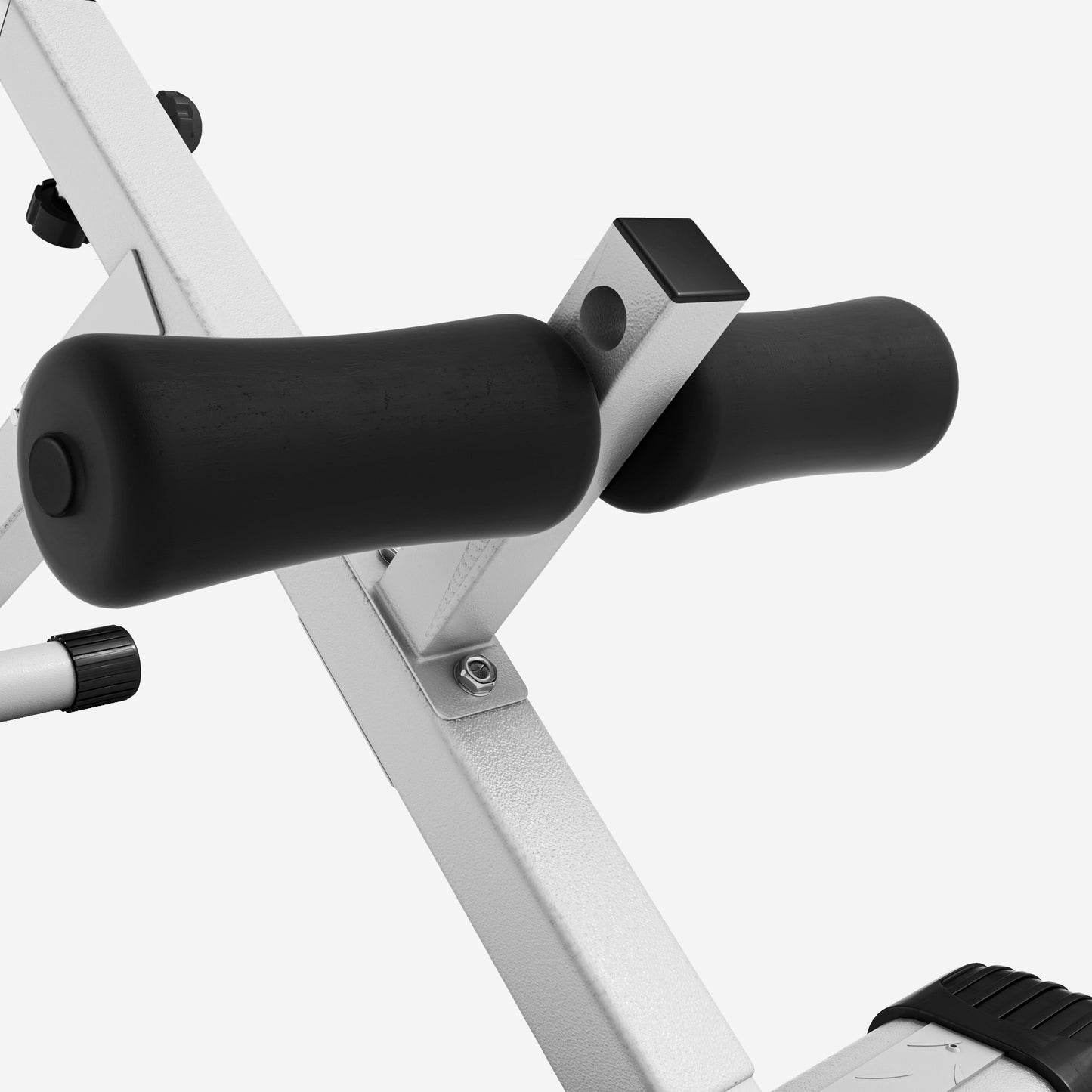 Foldable Hyperextension Bench Black/White