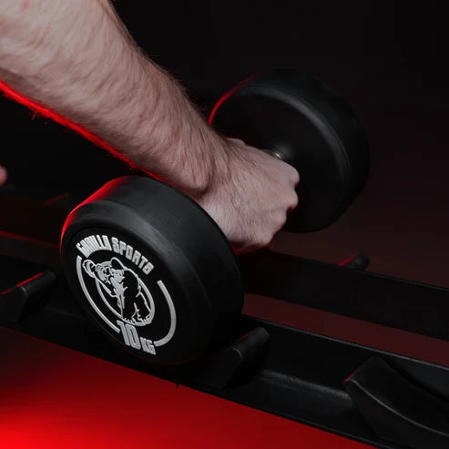 Dumbbell Rack with 2 Shelves
