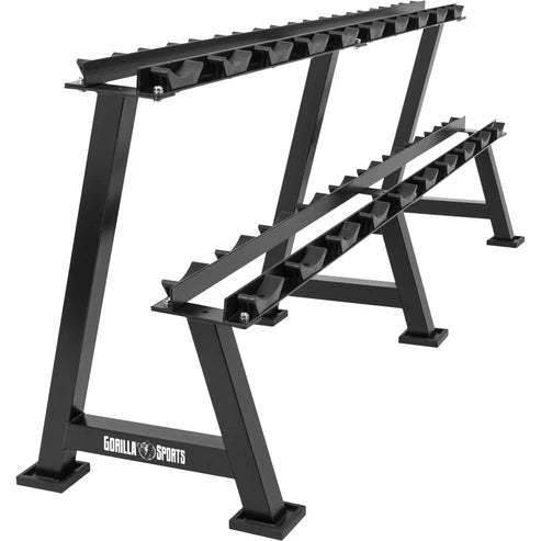 Dumbbell Rack with 2 Shelves