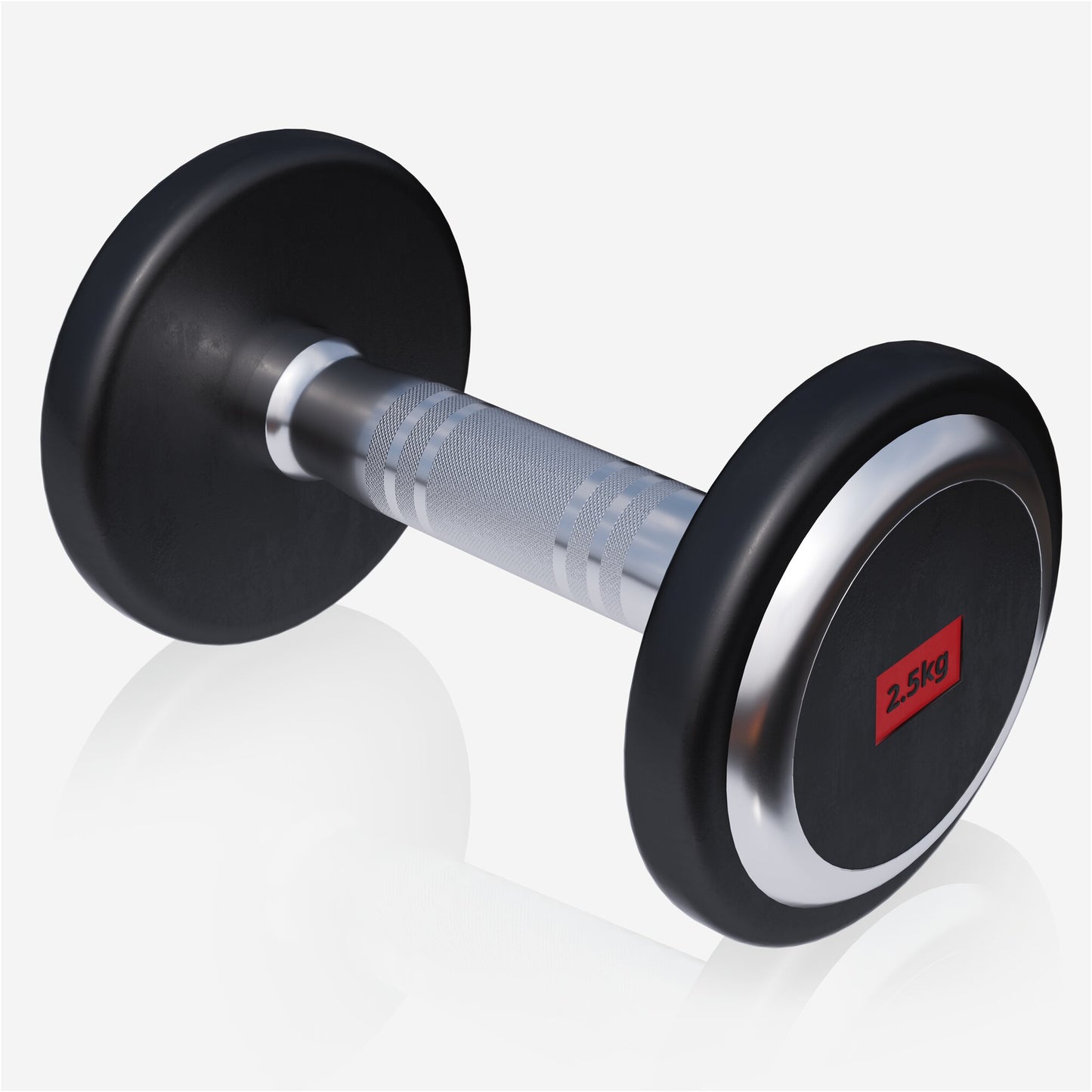 Rubber Coated Dumbbell 2.5 - 27.5 kg or in Set