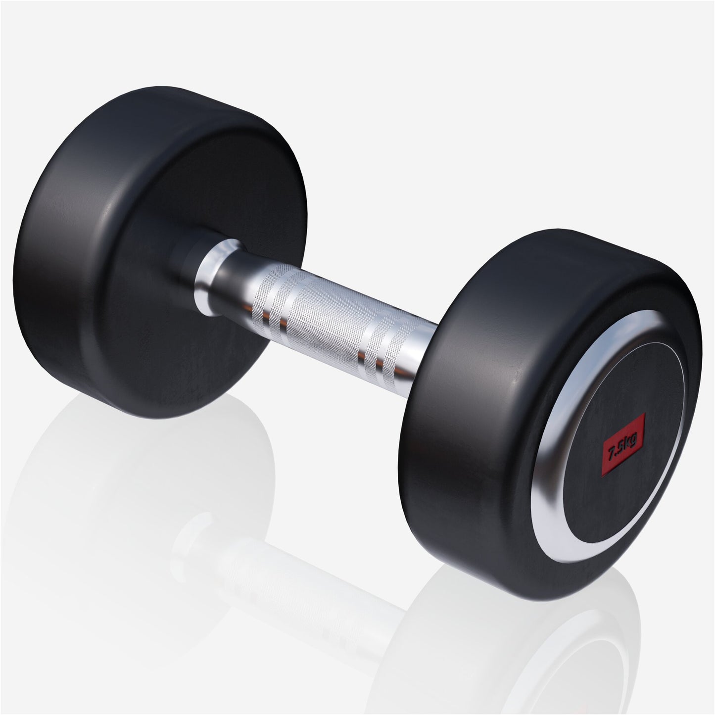 Rubber Coated Dumbbell 2.5 - 27.5 kg or in Set