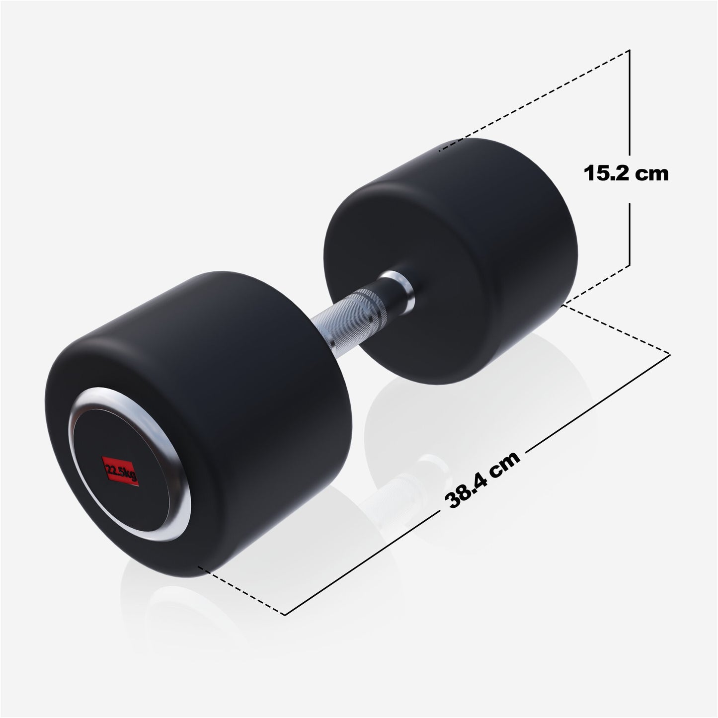 Rubber Coated Dumbbell 2.5 - 27.5 kg or in Set