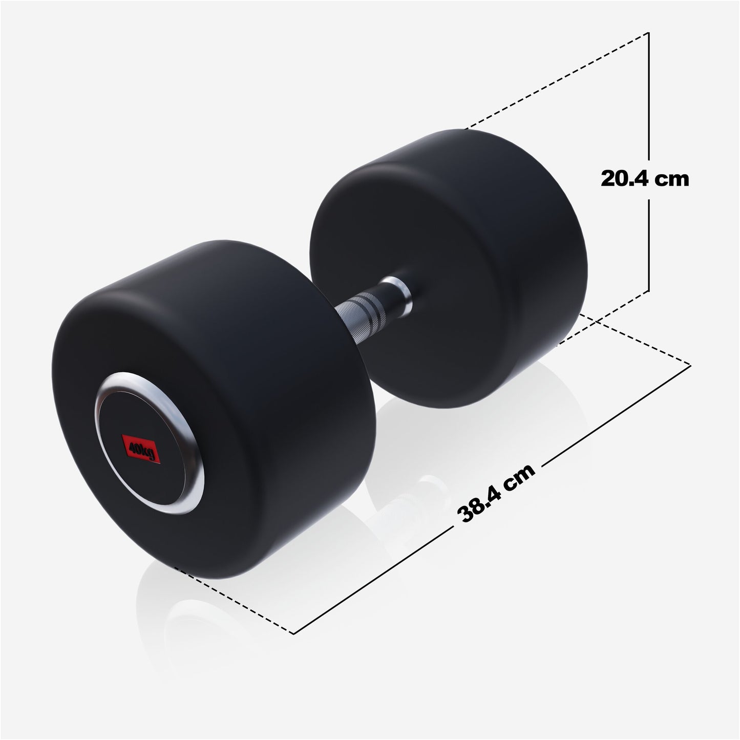 Rubber Coated Dumbbell 2.5 - 27.5 kg or in Set