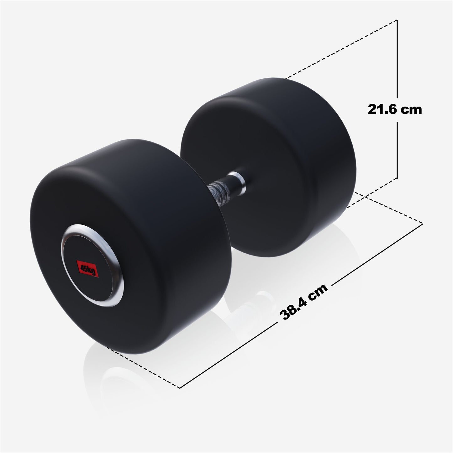 Rubber Coated Dumbbell 2.5 - 27.5 kg or in Set