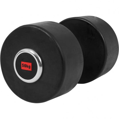 Rubber Coated Dumbbell 2.5 - 27.5 kg or in Set