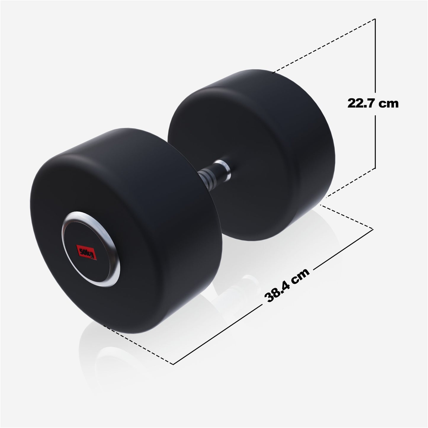Rubber Coated Dumbbell 2.5 - 27.5 kg or in Set