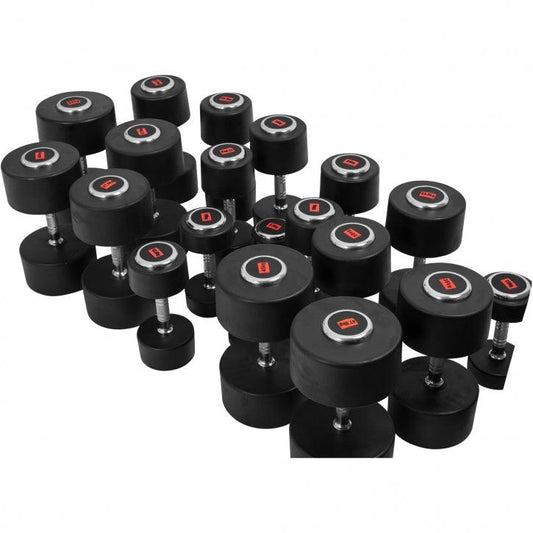 Rubber Coated Dumbbell 2.5 - 27.5 kg or in Set