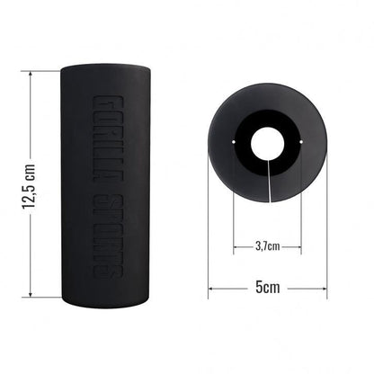 Silicone Weight Bar Grip Black