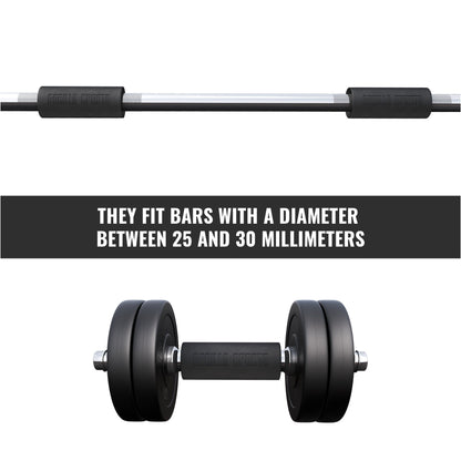 Silicone Weight Bar Grip Black