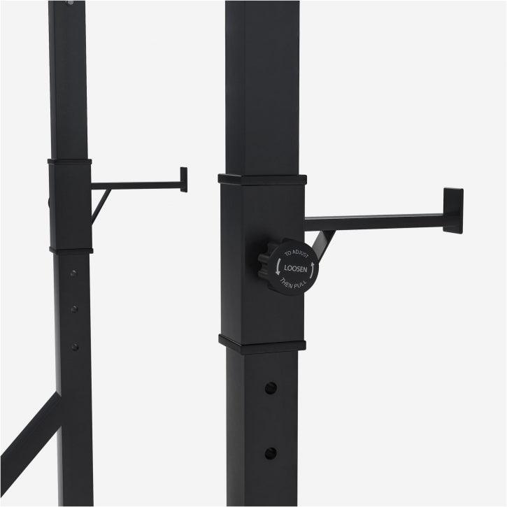 Adjustable Squat Rack Black