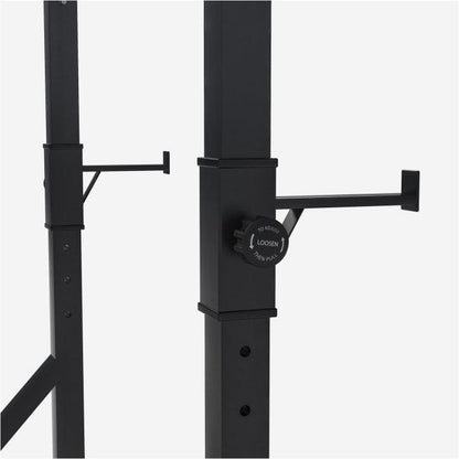 Adjustable Squat Rack Black