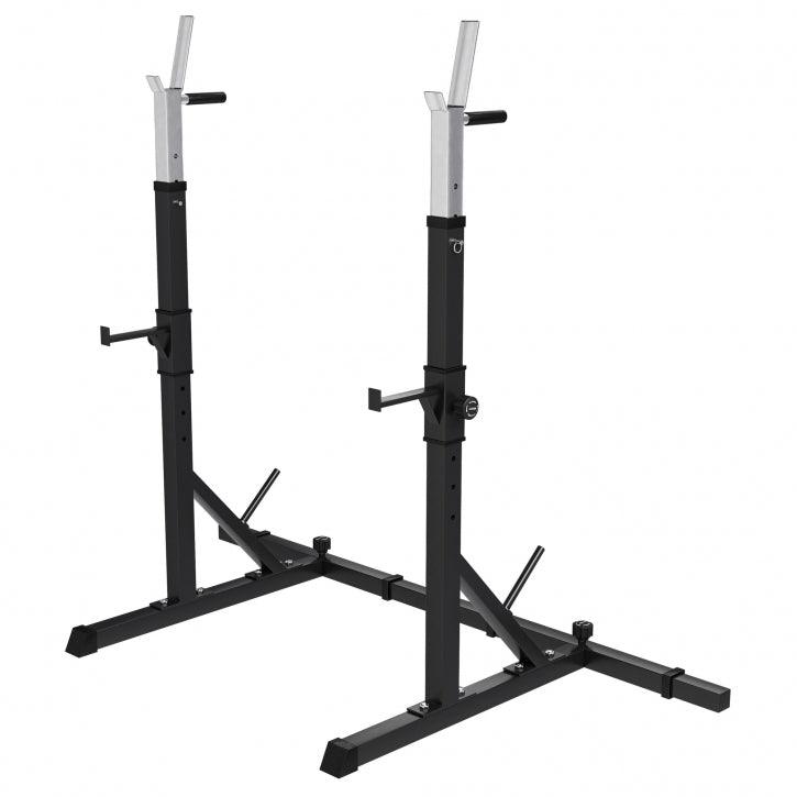 Adjustable Squat Rack Black