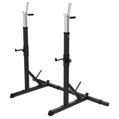 Adjustable Squat Rack Black
