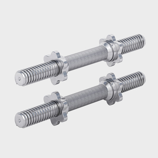 Dumbbell Bars 42 cm with Star Collars (Set of 2), 30 mm