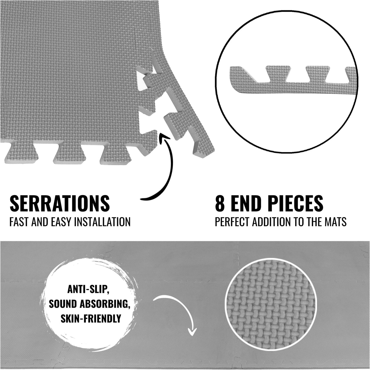 Floor Protection Mat 8 End Pieces