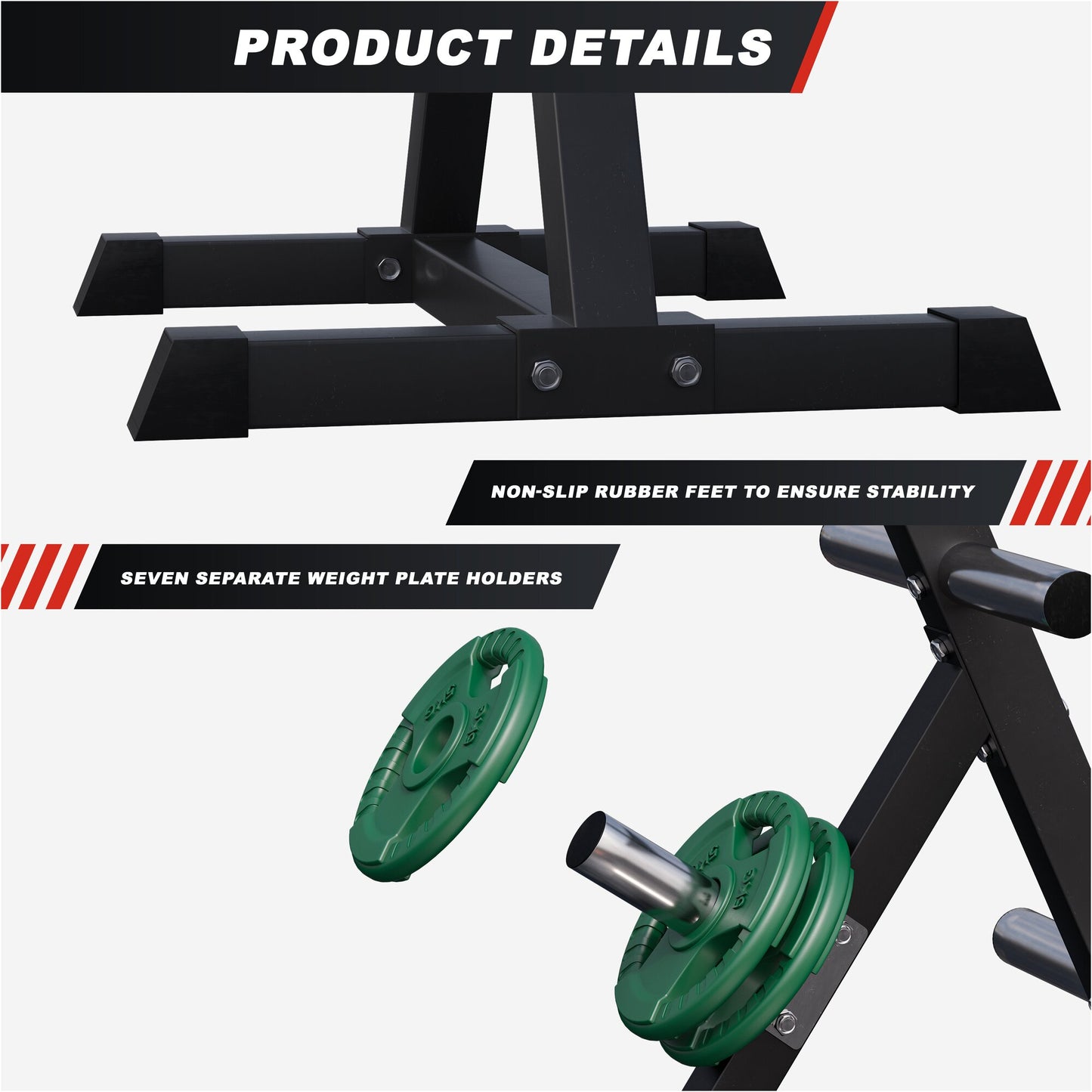 Weight Plate Stand with 7 Holders (50/51 mm)