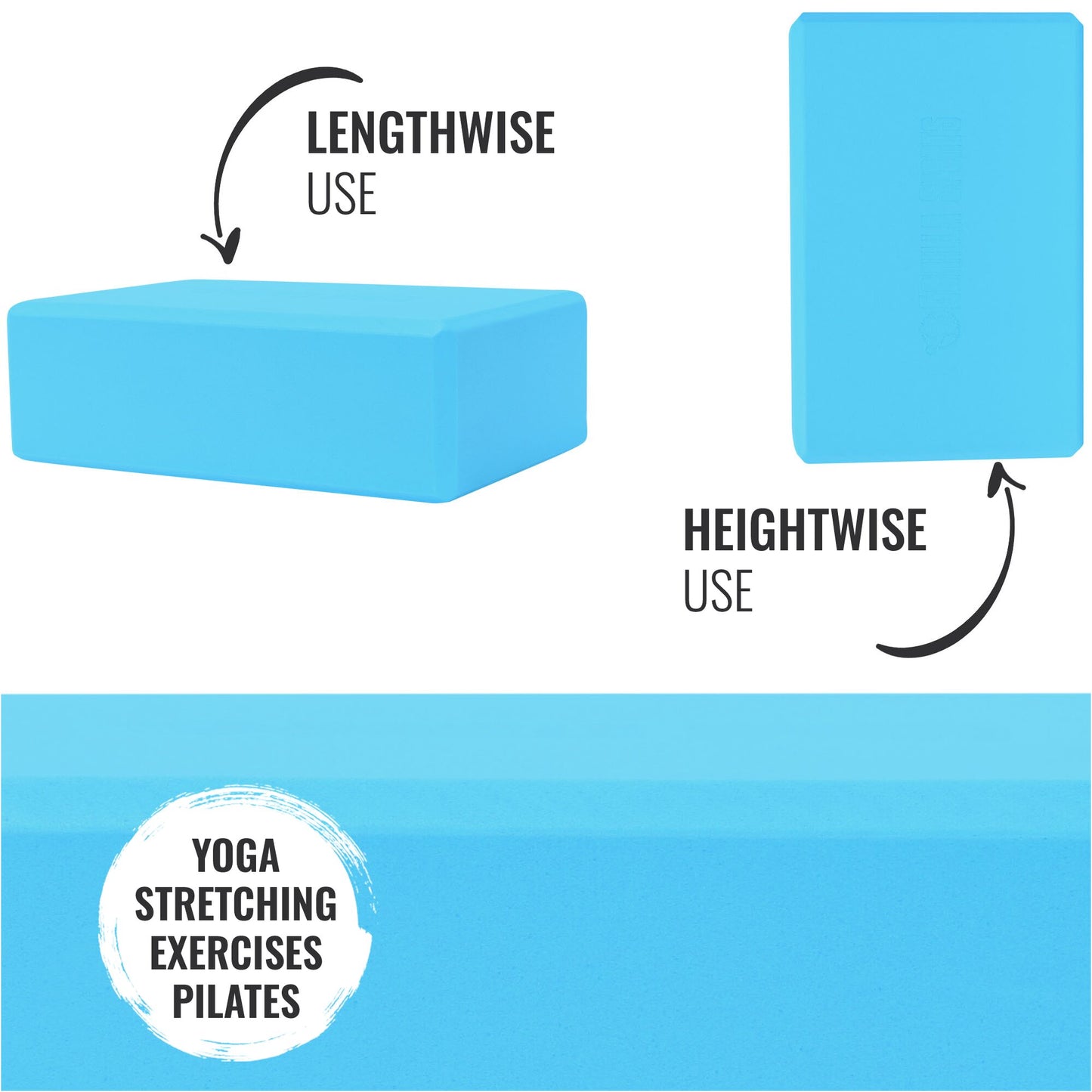EVA Foam Yoga Block in Various Colours