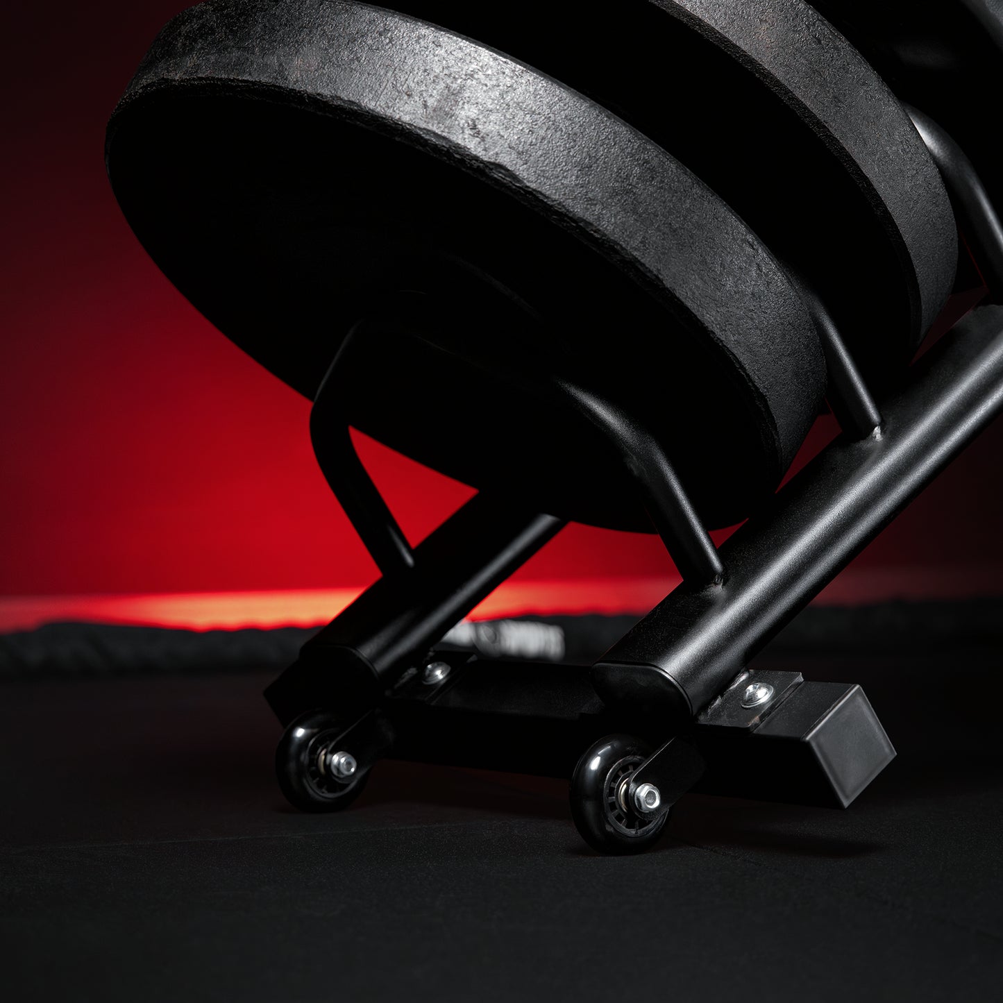 Horizontal Weight Plate Rack with Wheels