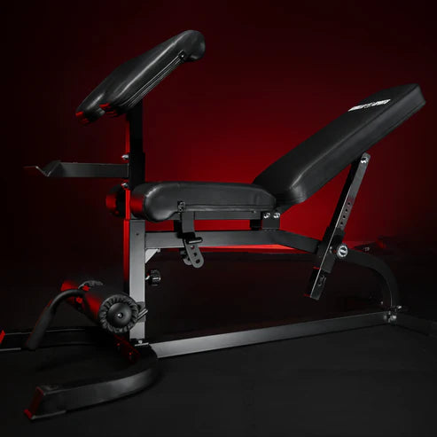 Adjustable Incline Bench with Leg Extension and Preacher Curl