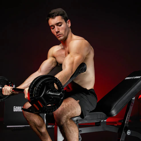 Adjustable Incline Bench with Leg Extension and Preacher Curl