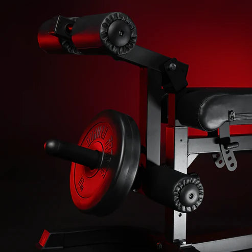 Adjustable Incline Bench with Leg Extension and Preacher Curl