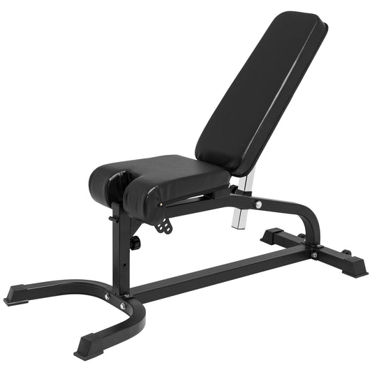 Adjustable Incline Bench with Leg Extension and Preacher Curl