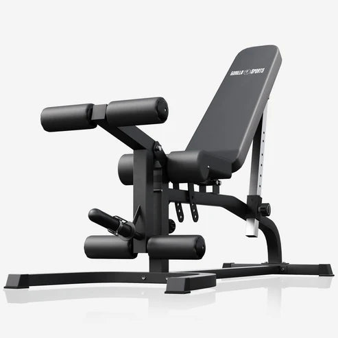Adjustable Incline Bench with Leg Extension and Preacher Curl
