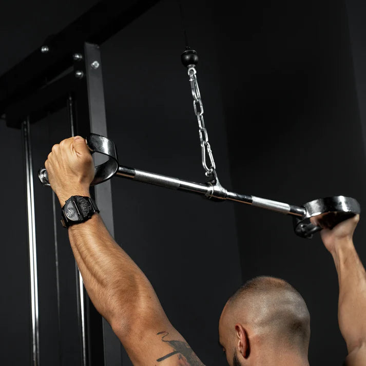 Wall Mounted Lat Pulldown Tower Black